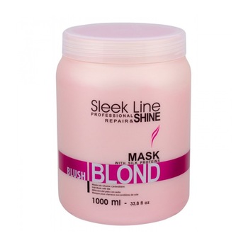 Masca nuanta roz pentrut parul blong, gri sau decolorat Stapiz Blush Blond 1000 ml Masca nuanta roz pentrut parul blong, gri sau decolorat Stapiz Blush Blond 1000 ml