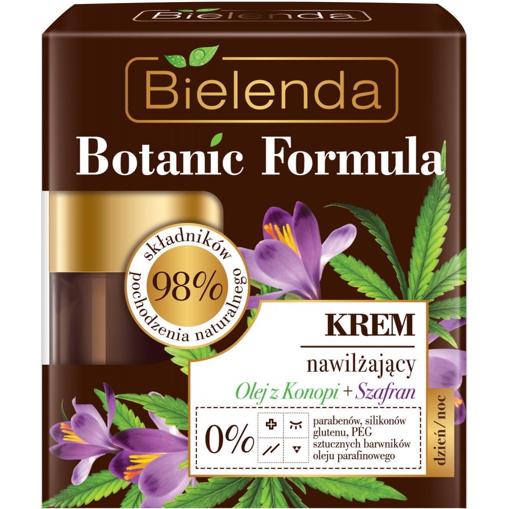 Crema Hidratanta cu Ulei de Canepa si Sofran zi/noapte, Bielenda, 50ml