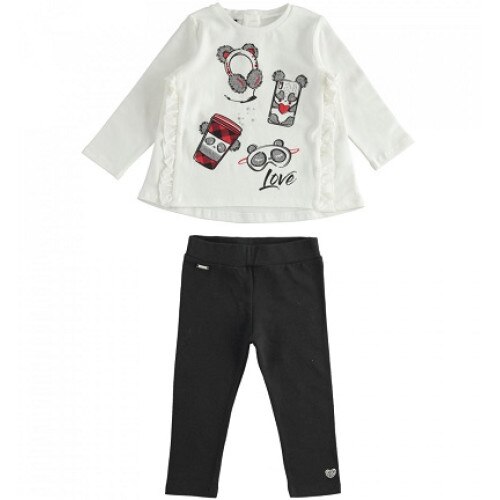 Compleu Sarabanda,alb cu