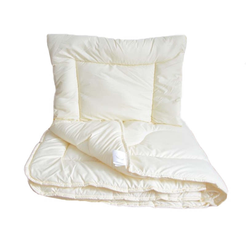 Set lenjerie de pat 2 piese 100 x 135 cm pentru copii Mini Junior 004590, Crem