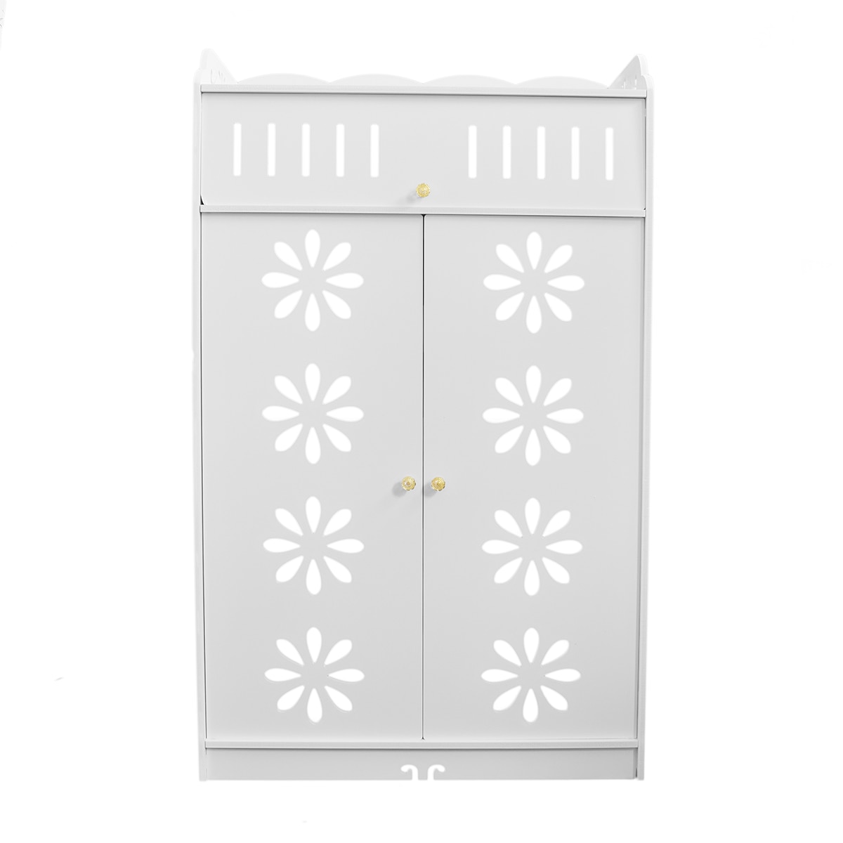 Pantofar cu 5 niveluri, 3 usi, Naimeed D3, culoare Alb, 100 x 32 x 60 cm