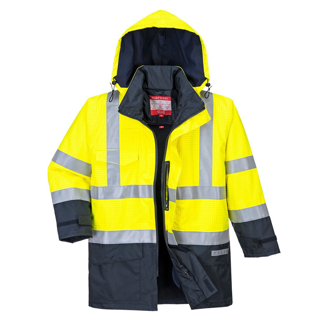 Jacheta de ploaie Bizflame HiVis Protectie Multipla S779YNRS, culoarea Galben/Negru, marimea S