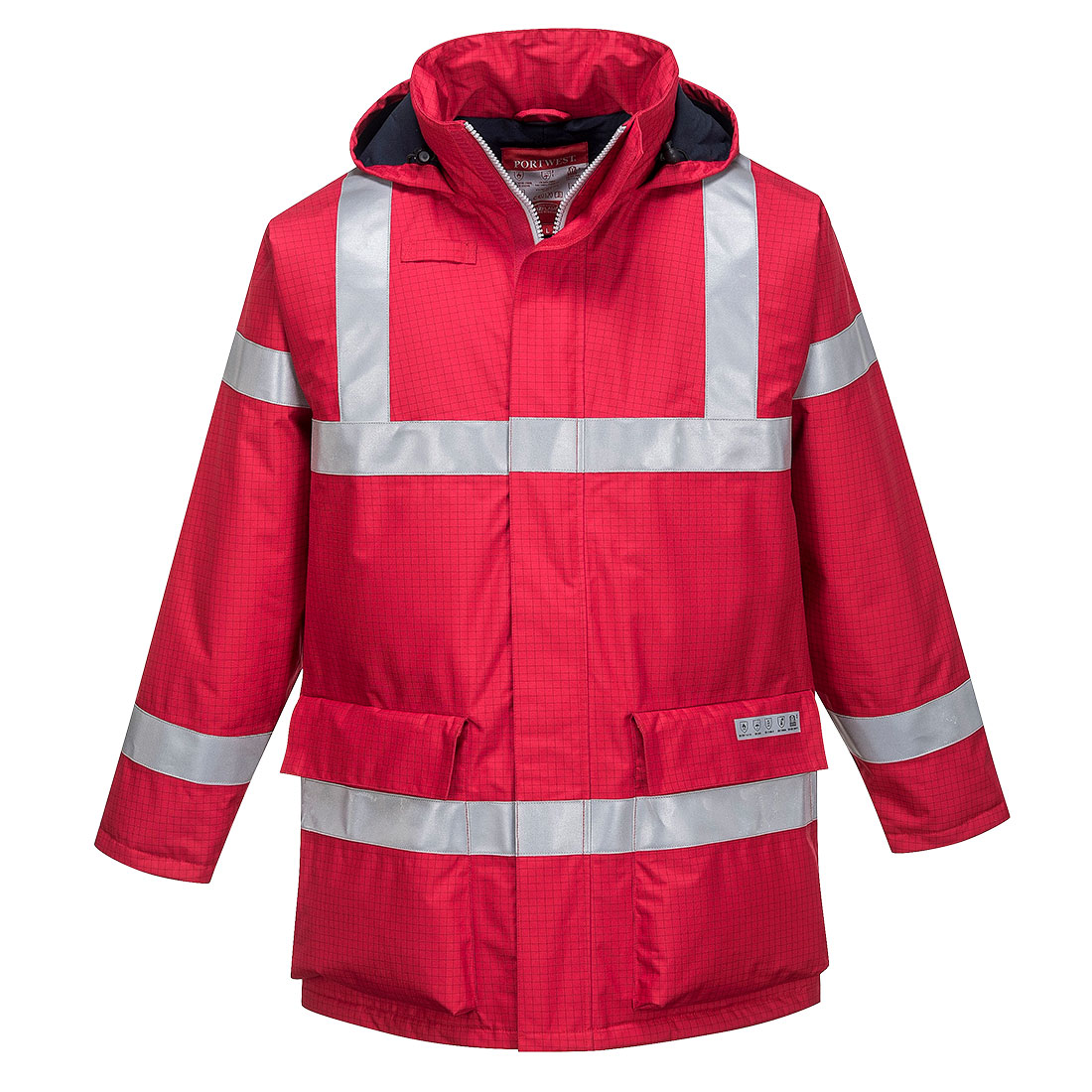 Jacheta Bizflame Rain Anti-Static FR S785RERS, culoarea Rosu, marimea S