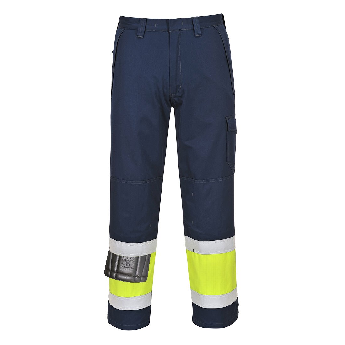 Pantaloni HI Vis MODAFLAME MV26YNRM, culoarea Galben/Negru, marimea M