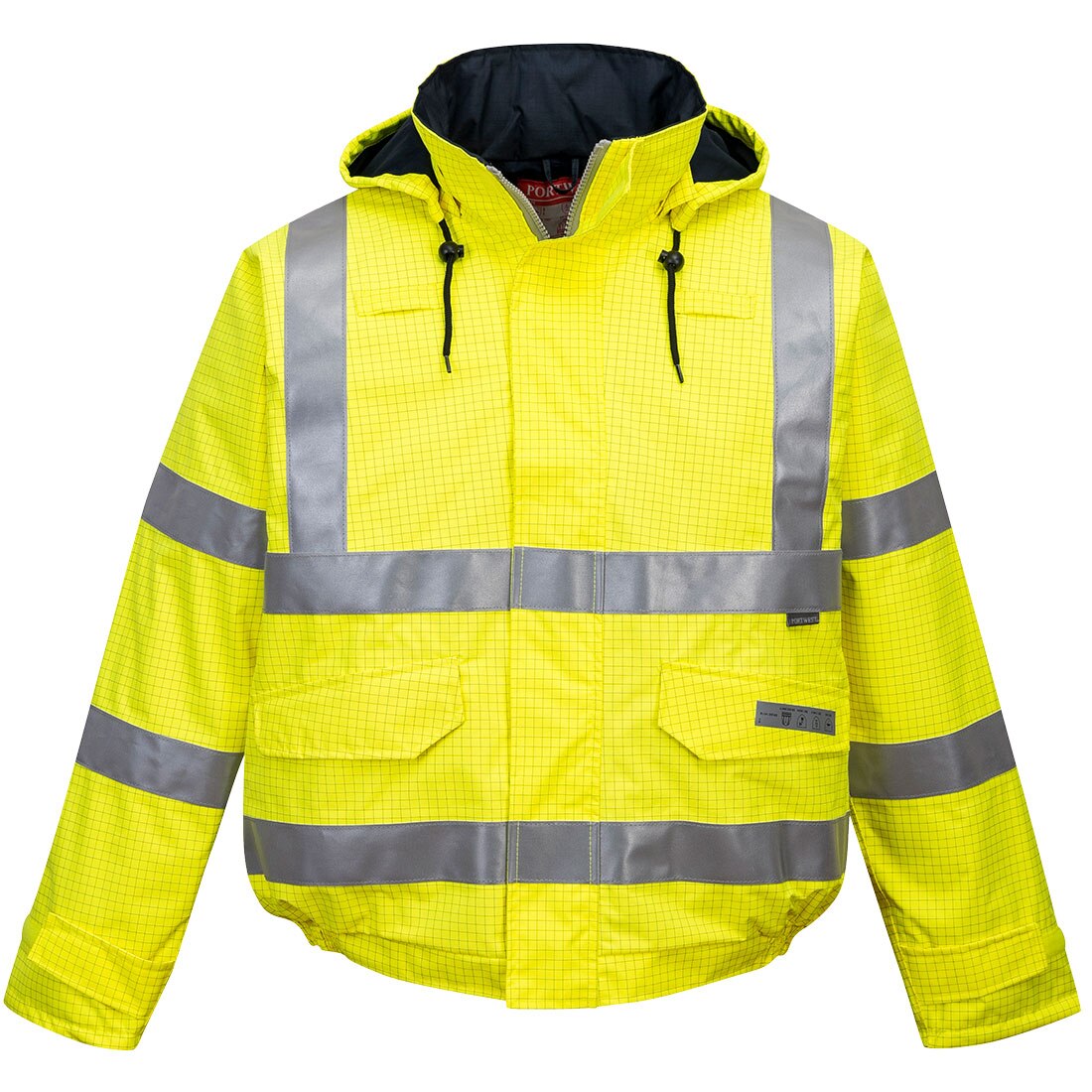 Jacheta de ploaie HiVis Bizflame, Antistatica, Ignifuga S773YERS, culoarea Galben, marimea S