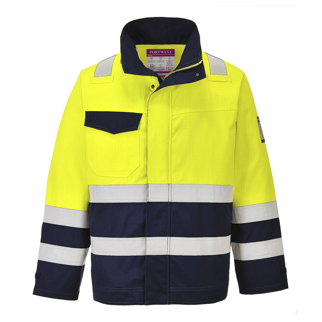 Jacheta Hi-Vis MODAFLAME MV25YNRS, culoarea Galben/Negru, marimea S