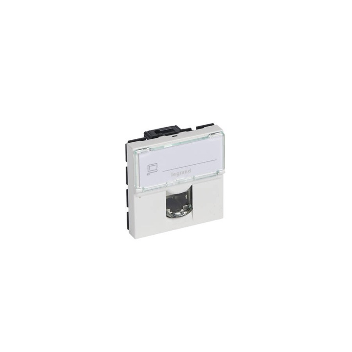 Legrand Program Mosaic LCS2 RJ45 aljzat Cat 6 UTP, 2 modul, fehér, 76564