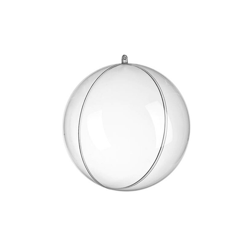 Glob transparent din plastic cu separator, 12 cm