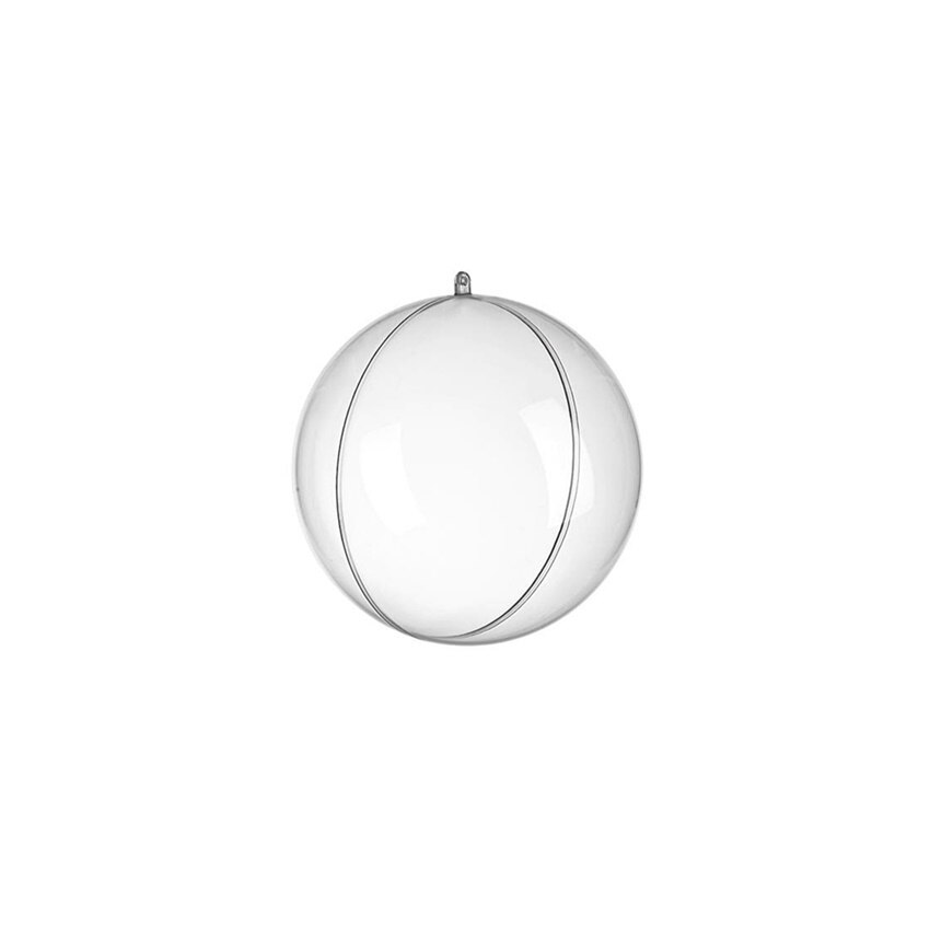 Glob transparent din plastic cu separator, 8 cm