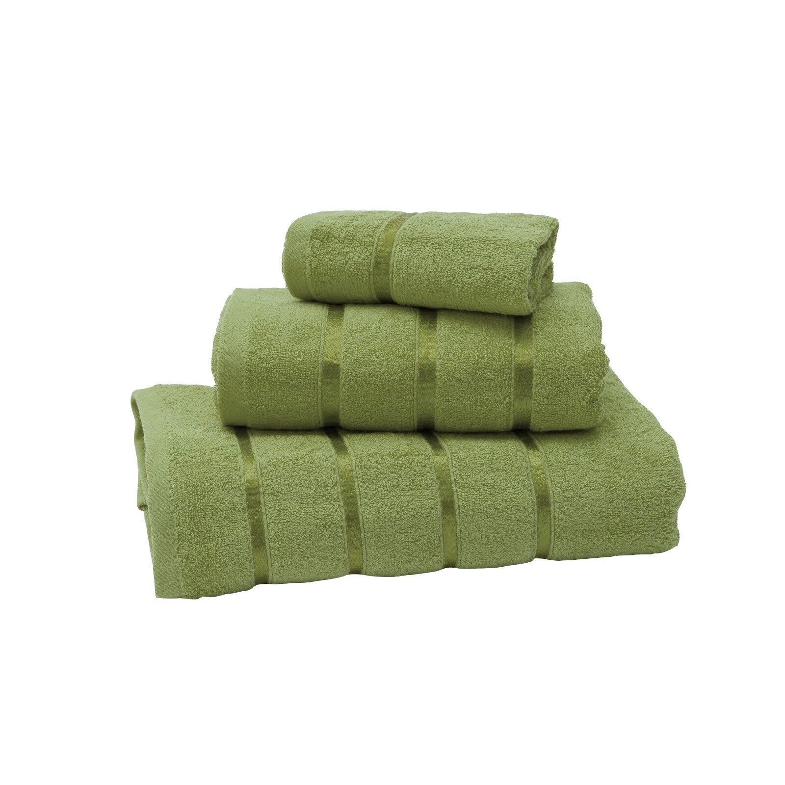 Set 3 prosoape 70 x 140, 50 x 100, 30 x 50 cm , Olive, Bumbac 100%, 500gr/mp