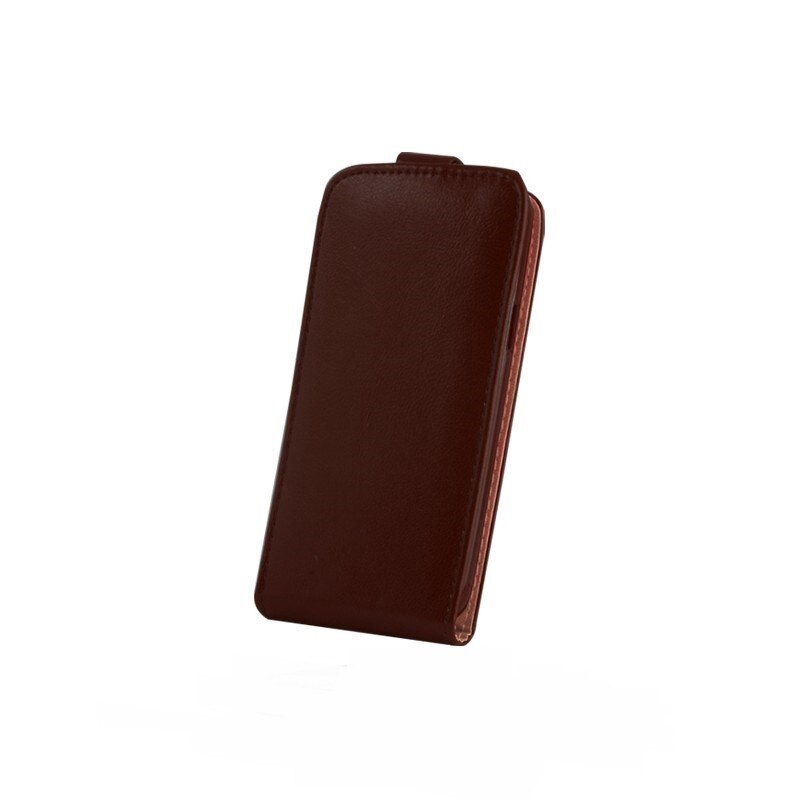 Husa Flip Plus pentru Samsung S5 mini, maro