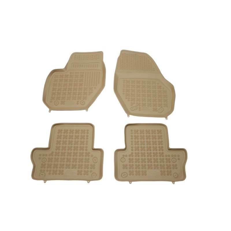 Set covorase auto Rezaw Plast din cauciuc pentru VOLVO XC60 dupa 2008 culoarea crem 4 buc