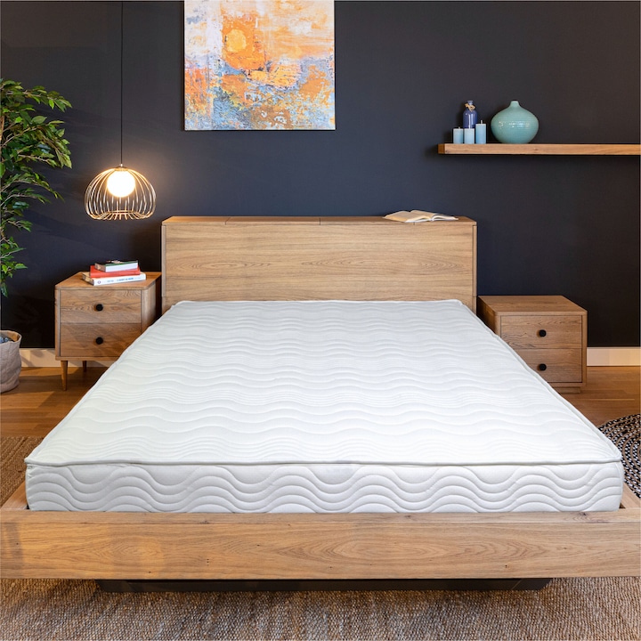 Ортопедичен матрак Best Sleep Base DoubleSide, 140x200 см, полиуретанова пяна, хипоалергенен, реверсивен, твърд