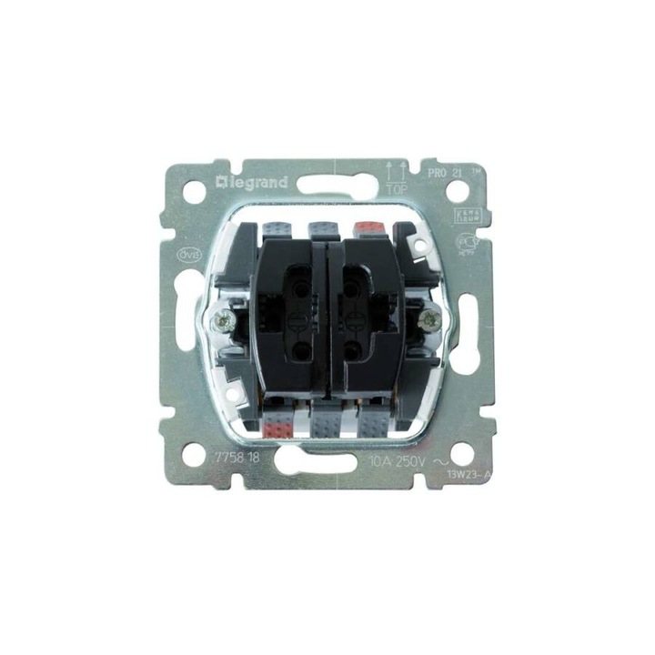 Legrand Galea Life kettős váltóérintkezős nyomó mechanizmus, 775818