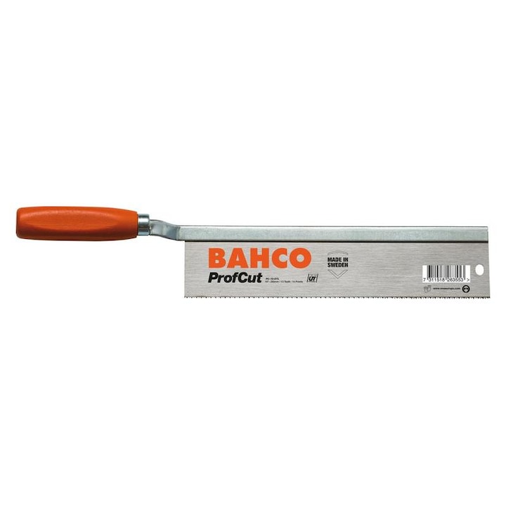 Fierastrau manual Bahco ProfCut cu coada de randunica si maner unghiular din lemn, 250 mm