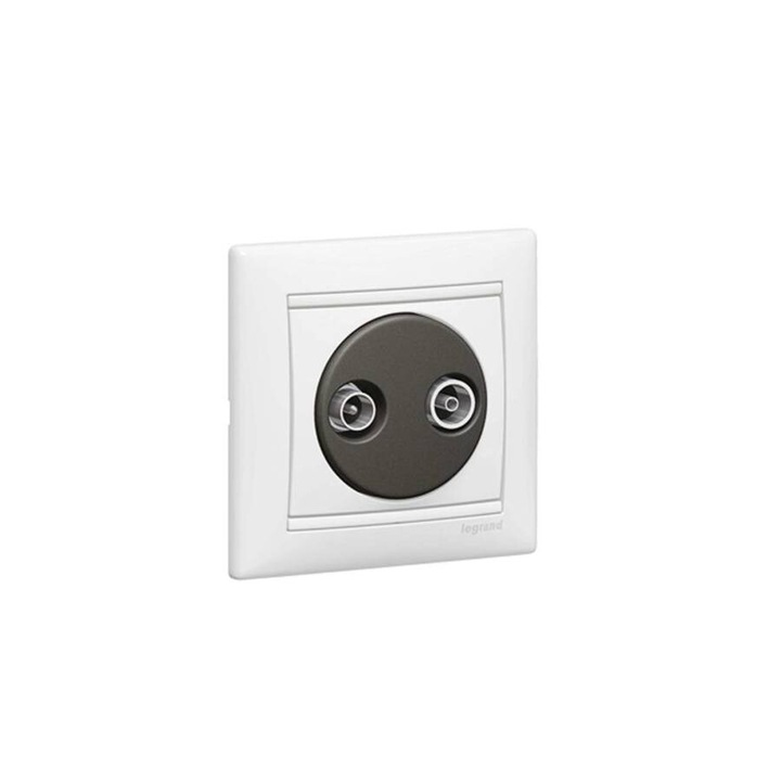 Legrand Valena TV-RD antenna-csatlakozóaljzat végzáró, 1,5dB fehér, 774432