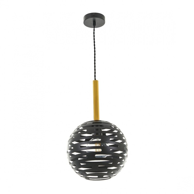 Suspensie Atlas, Negru, 1xe27, el 2224 Bk