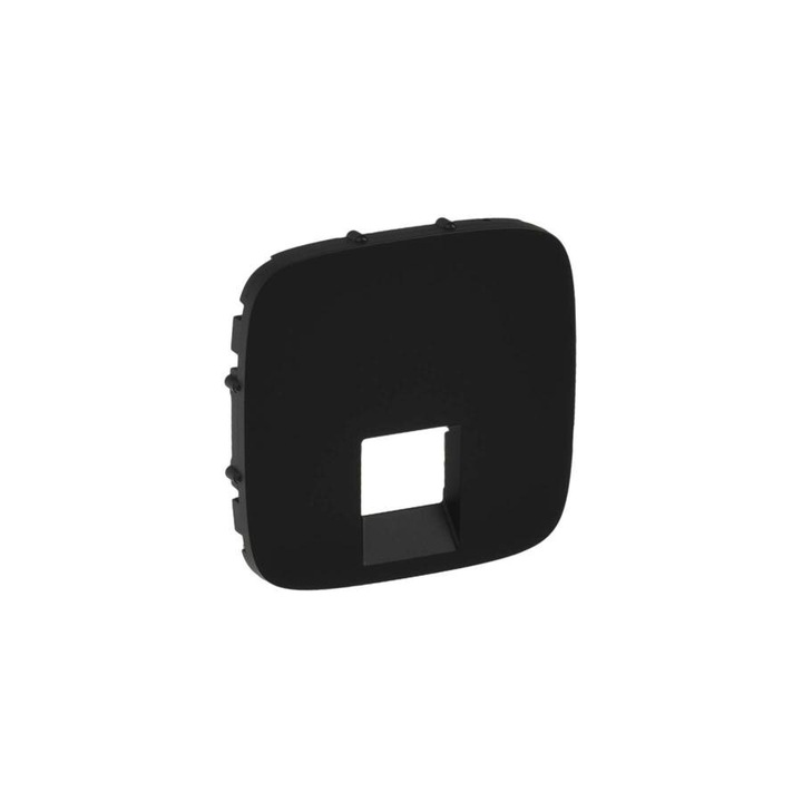 Legrand Valena Allure RJ11/RJ45 aljzat burkolat, Fekete, 755418