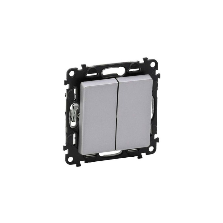 Legrand Valena Life csillárkapcsoló 10 AX alumínium, 752305