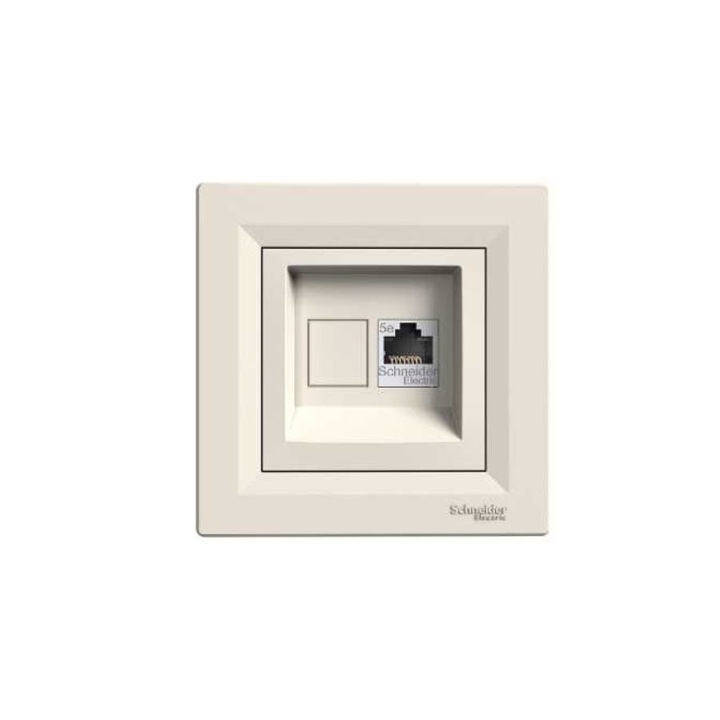 Schneider ASFORA 1xRJ45 Cat5e UTP aljzat, bézs, EPH4300123