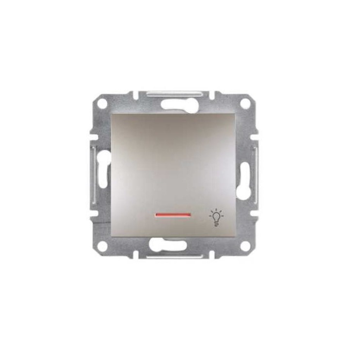 Schneider ASFORA Impingator unipolar, indicator luminos, semnal lampa, conexiune cu arc, bronz, EPH1800169