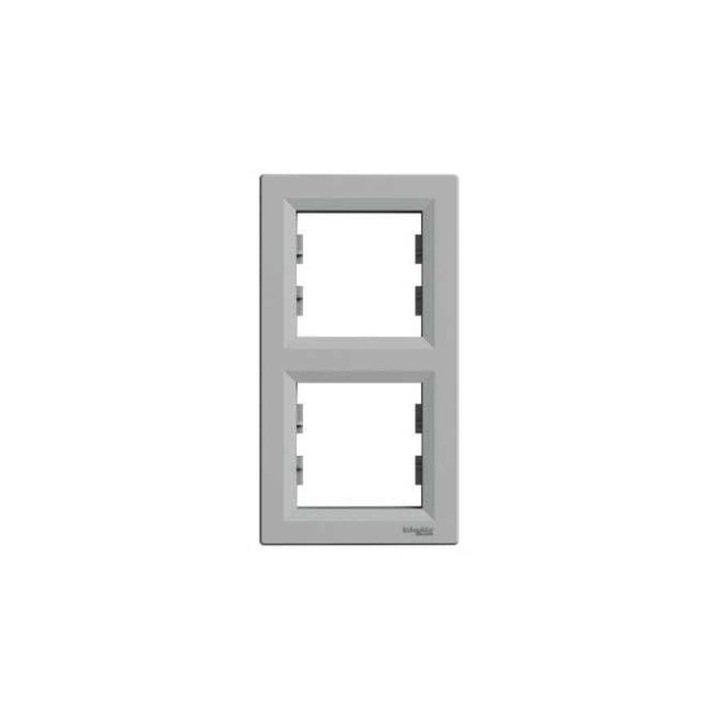 Schneider ASFORA Kettes keret, függőleges, alumínium, EPH5810261