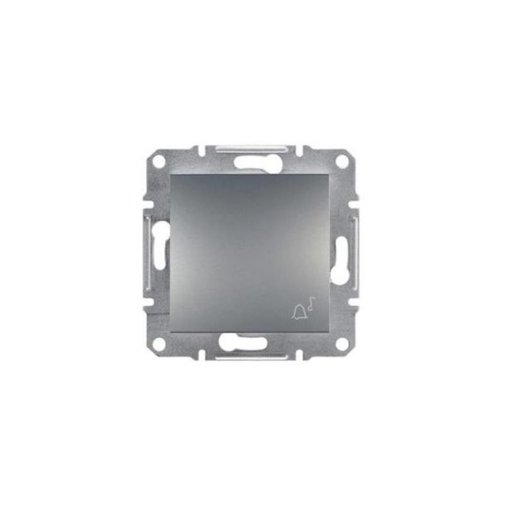 Schneider ASFORA Egypólusú nyomó, csengőjel, rugós bekötés, acél, EPH0800162