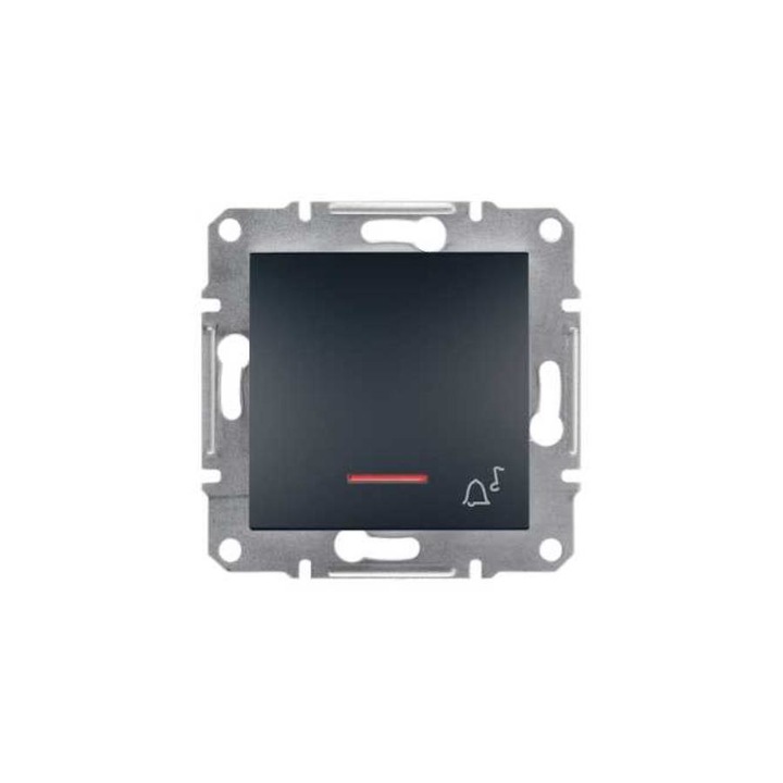 Schneider ASFORA Egypólusú nyomó, jelzőfényes, CSJ, rugós bekötés, antracit, EPH1700171