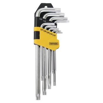 Set chei TORX, 9 buc Top Master 390124 Set chei TORX, 9 buc Top Master 390124