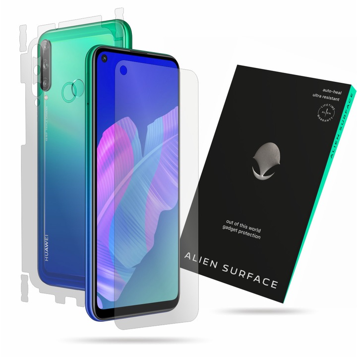 Alien Surface, Huawei P40 Lite E, képernyővédő fólia, hátsó, oldal