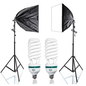 Set Softbox Comitso Monohead, 40x40, 2 x 85W, 2 trepiede, 230cm, Negru Set Softbox Comitso Monohead, 40x40, 2 x 85W, 2 trepiede, 230cm, Negru