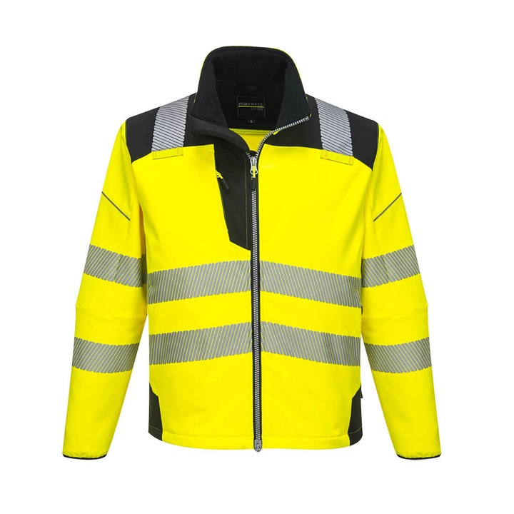 Jacheta Hanorac Vision HiVis T402YBR6XL, culoarea Galben/Negru, marimea 6XL