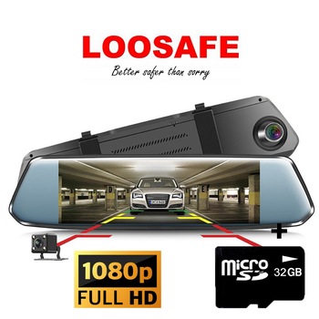 Camera auto oglinda DVR Loosafe™ RoadTeam H17, video, Fata/Spate 1080p FullHD/720p HD, 7 inch, night vision, unghi de filmare 170 grade, detectare miscare, lentile Sony, monitorizare parcare, inregistrare in bucla, negru Camera auto oglinda DVR Loosafe™ RoadTeam H17, video, Fata/Spate 1080p FullHD/720p HD, 7 inch, night vision, unghi de filmare 170 grade, detectare miscare, lentile Sony, monitorizare parcare, inregistrare in bucla, negru
