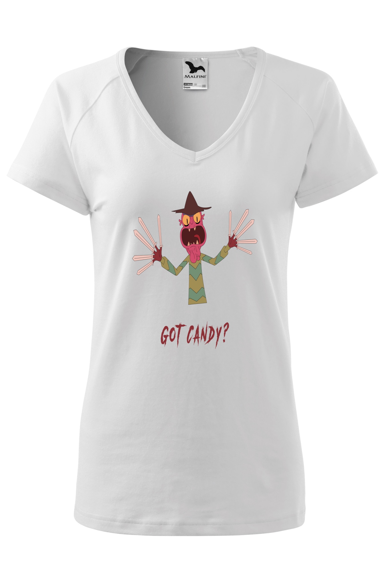 Tricou dama, Malfini, Got Candy halloween, Alb, XS