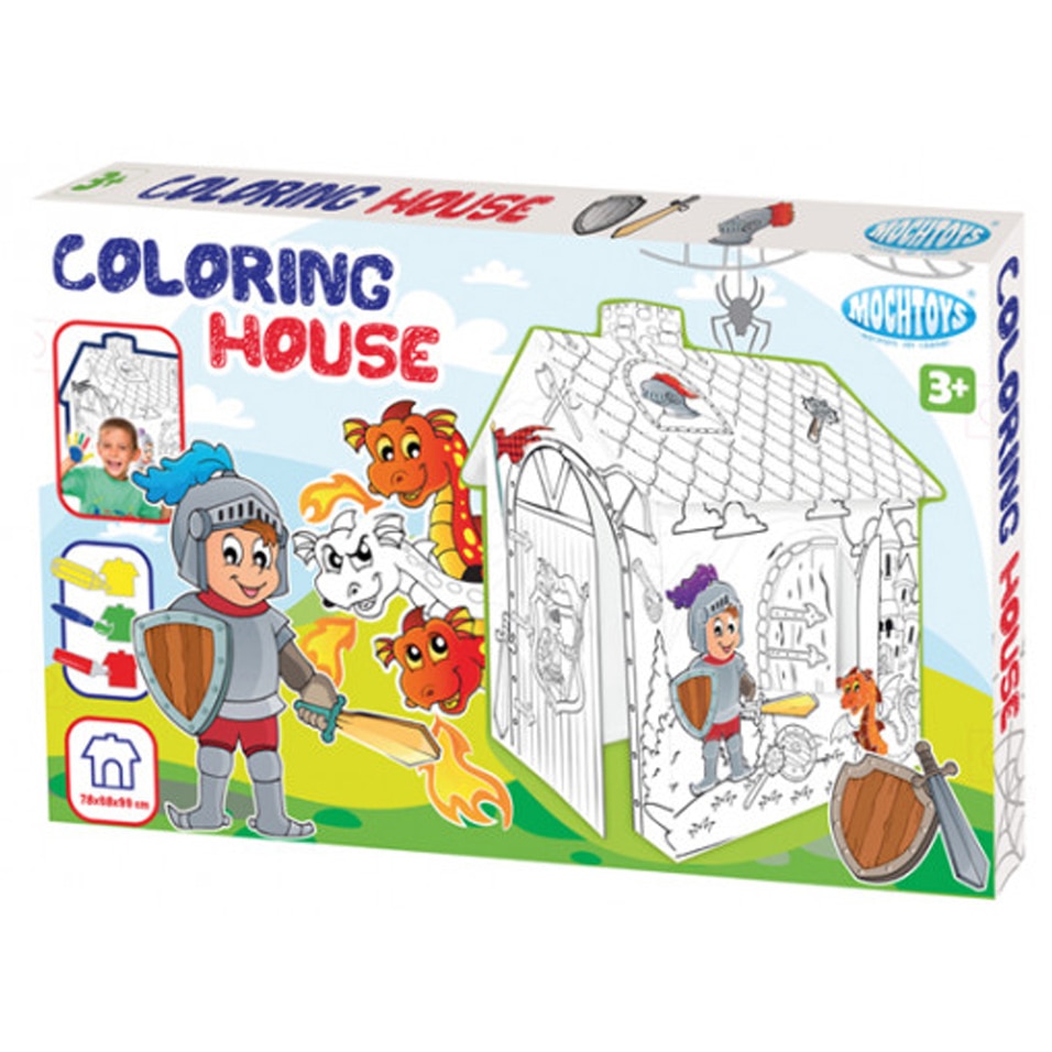 Set creativ - Casuta de colorat, Knight