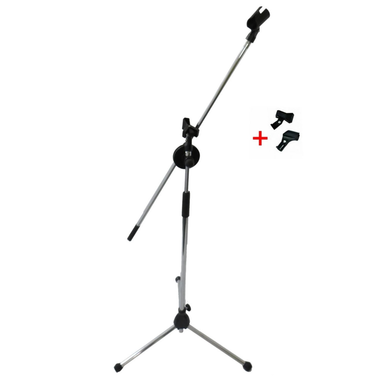 Stativ de Microfon Royal MOD 100 + 2 manere, Metal, Negru
