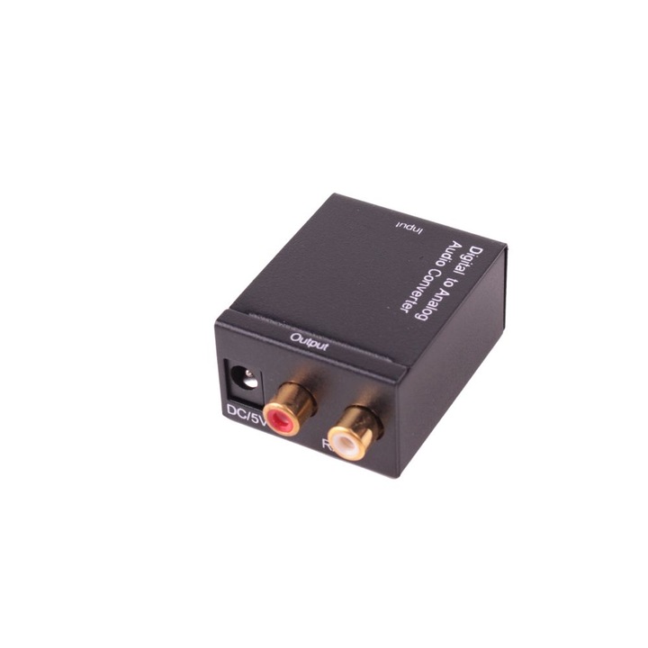 Конвертор Wireman CONV TOSLINK to 2RCA, от цифров оптичен Toslink към аналогов звук 2RCA