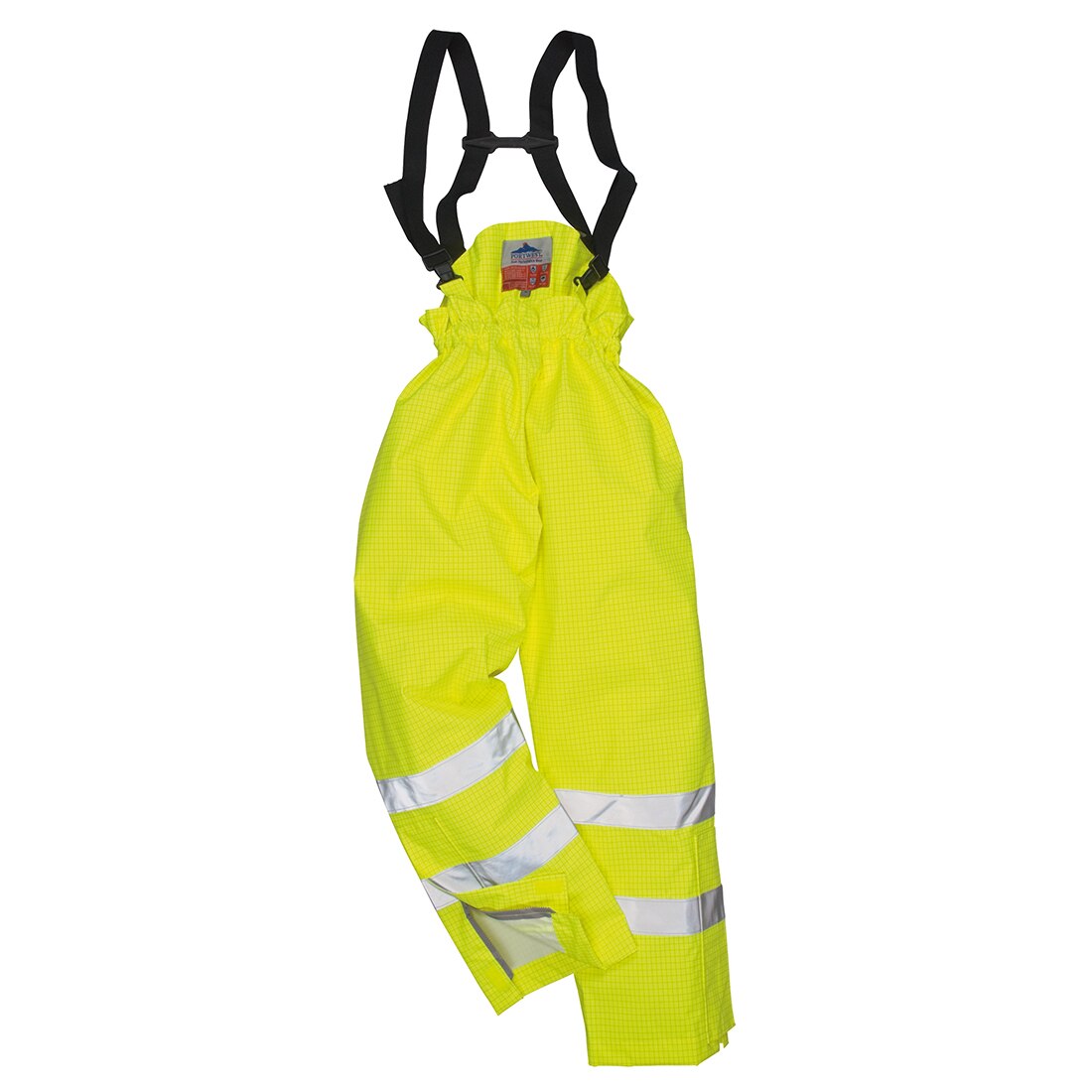 Pantaloni HI VIS Bizflame Rain Hi Vis Captusiti Ignifugi Antistatici S780YERXXL, culoarea Galben, marimea XXL