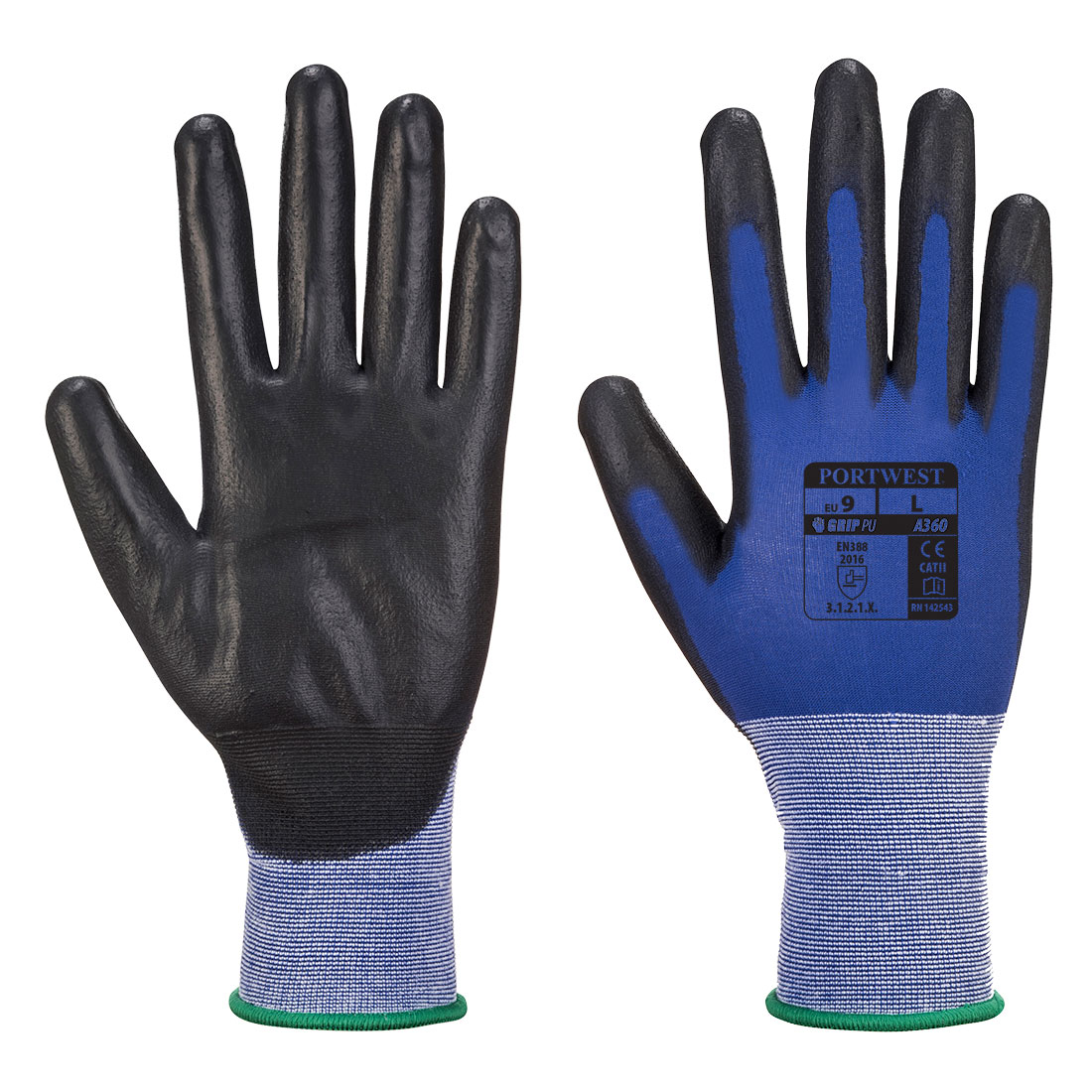 Manusi Senti-Flex, Albastru/Negru, XXL