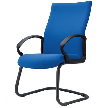 Scaun ergonomic de birou TRAFFIC CHAIRS HUGO V, tapiterie sezut si spatar textil, ALBASTRU, cadru tip sanie, brate fixe Scaun ergonomic de birou TRAFFIC CHAIRS HUGO V, tapiterie sezut si spatar textil, ALBASTRU, cadru tip sanie, brate fixe