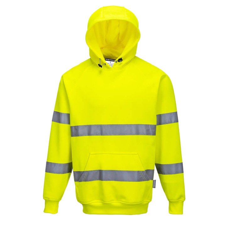 Тениска с качулка Hi-Vis, B304YERXXL, цвят жълт, размер XXL
