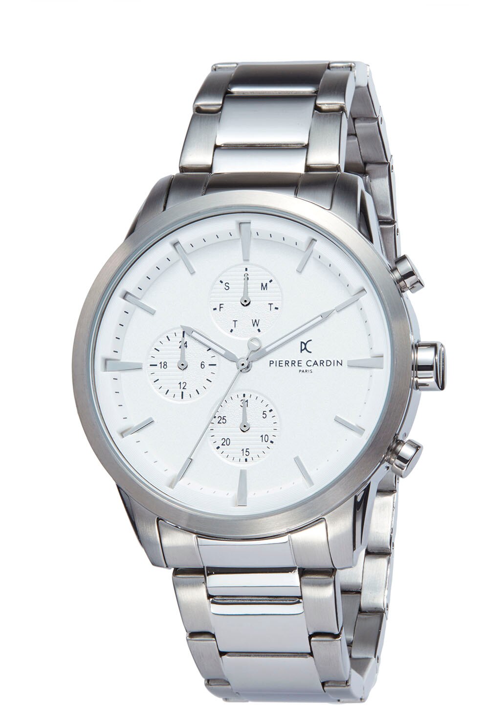 Pierre Cardin, Ceas quartz din otel inoxidabil, Argintiu