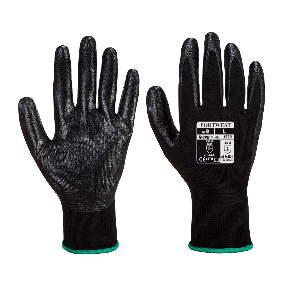 Manusi Dexti-Grip, Negru, XL