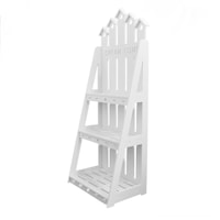 Etajera cu 3 rafturi pentru articole diverse, Naimeed D9, culoare Alb, 100 x 40 x 26,5 cm