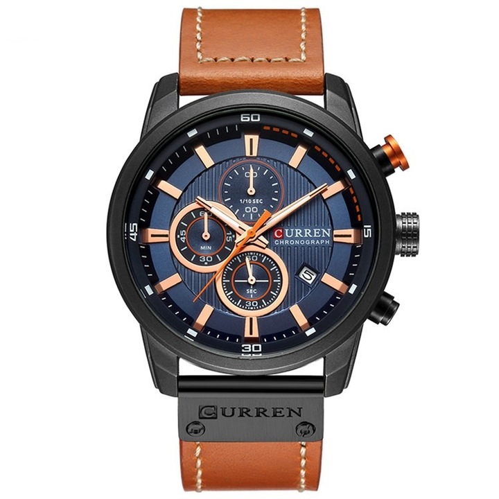 Часовник CURREN 8291 черен, тъмно син