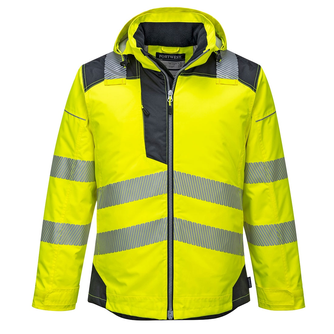 Jacheta de iarna HiVis T400YBRXL, culoarea Galben/Negru, marimea XL
