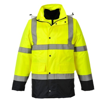 Jacheta contrast trafic Hi-Vis 4-in-1 S471YNRS, culoarea Galben/Negru, marimea S Jacheta contrast trafic Hi-Vis 4-in-1 S471YNRS, culoarea Galben/Negru, marimea S