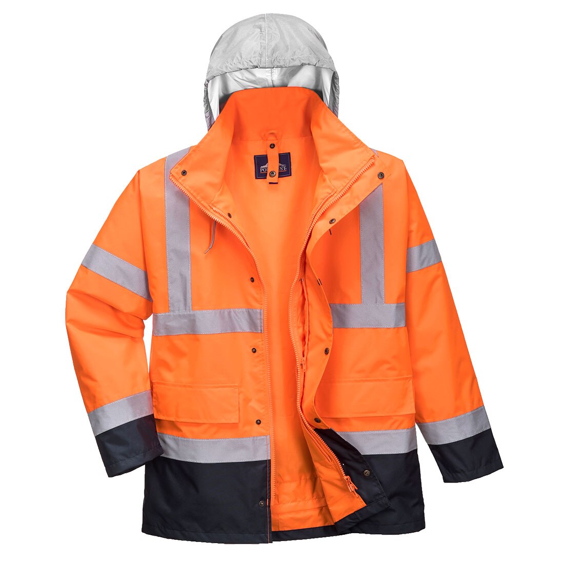 Jacheta contrast trafic Hi-Vis 4-in-1 S471ONRXXL, culoarea Portocaliu/Negru, marimea XXL