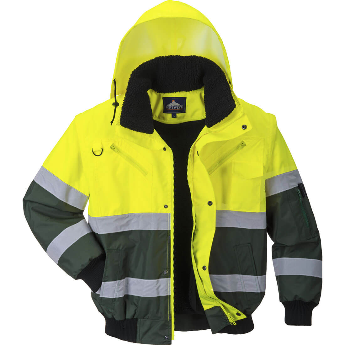 Jacheta X Hi-Vis Bomber C565YGRXL, culoarea Galben/Verde, marimea XL