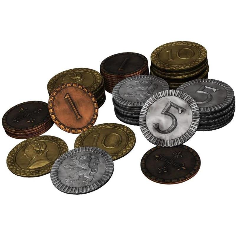 Set Monede De Metal Clans Of Caledonia, 70 Bucati